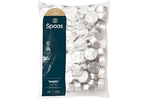 Spaas Tealights Bag x70, ± 6 Hours, White