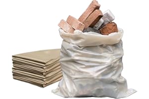 MAYA HOME & GARDEN MAYA 30 Sacchi per Macerie Edilizia 40x70 cm - Resistenti Sacchetti di Plastica per Calcinacci, Segatura, Detriti e Rifiuti Edili - Sacchi Robusti e Versatili (30)