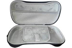 Feegow Étui de transport rigide pour console de jeu Anbernic RG557/RG556 rétro, boîte de rangement de voyage, 25 x 12 x 5 cm, noir