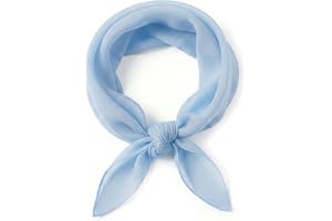 TigerTie Dam chiffong Nickitduk i enfärgad enfärgad – halsduk storlek 50 cm x 50 cm – tillverkad i Italien