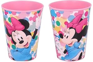 ILS I LOVE SHOPPING 2er-Set Kinderbecher, BPA-freier Kunststoff, Geschenk für Teenager (Minnie)