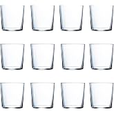 Acan Tradineur &ndash; Box of 12 Glasses Model Route &ndash; 36 cl &ndash; Made of Resistant Glass &ndash; Dishwasher Safe &ndash; 12 Total Units