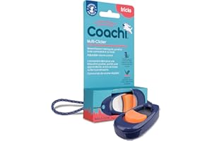 COMPANY OF ANIMALS Coachi Multi-Clicker, Hundezubehör, Lautstärkeregler mit 3 Stufen, leicht zu benutzen, verstellbare Handschlaufe, Hundeclicker, zum Hundetraining, auch für geräuschempfindliche Hunde und Welpen.