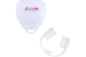 GENERICO AZZAR - Powerlifting Paradenti Trasparente, sicuro per allenamenti di forza, con box portatile