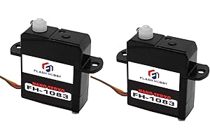 FLASH HOBBY 2pcs FH-1083 1.7g servo Low Voltage Micro Digitale Servo Mini 1.25JST JR Connector RC Model (JR)