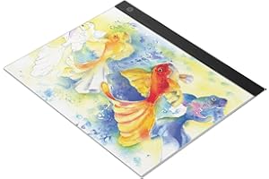 Light Pad, Entweg Panel de luz LED A3 Tableta gráfica Tablero de luz Tablero digital para tableta con brillo regulable de 3 niveles