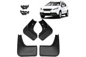 BNHHB Auto Schmutzfänger für Peugeot 2008 2013 2014 2015 2016 2017 2018 2019, Fender Mud Guard Spritzklappe Autozubehör Kotflügel Schmutzfänger