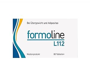 ‎FORMOLINE L112 formoline L112: Kalorienmagnet zum Abnehmen, mit Wirk-Ballaststoff L112 auf natürlicher Basis zur Gewichtsreduktion & -kontrolle bei Übergewicht, Klinisch belegt, 80 Tabletten