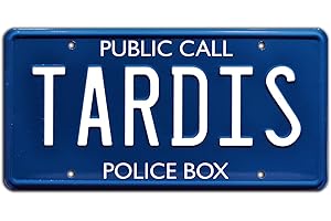 CELEBRITY MACHINES TARDIS | Metal Stamped License Plate