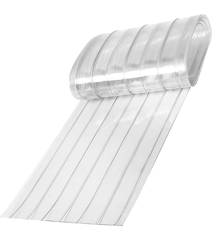 Tenda PVC Per Cuccia Cane Gekufa - 3.6m X 20cm, Trasparente, Con Strisce Metalliche | Antivento, Anti-insetti - Foto 10