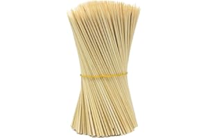 Monbedos Lot de 90 brochettes en bambou pour barbecue, Bois dense Bambou, 30cm, 30 cm