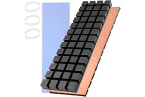 Hodyludy M.2 Kühlkörper, 70 x 20 x 4 mm, reinem Kupfer mit Graphen - Beschichtung, PS5 2280 SSD, M2 Kühlkörper, Kühlkörper mit Wärmeleitpad auf Silikonbasis zur Kühlung von M.2 SSD NVME Laptops