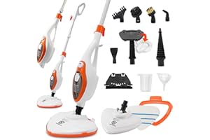 SUPERLEX 12-IN-1 Mutlifunction Steam Mop Detachable Handheld Variable Steam Control With Microfibre Pad for Carpets, Laminate,Hard Floors, Bathroom, Kitchen, Windows,