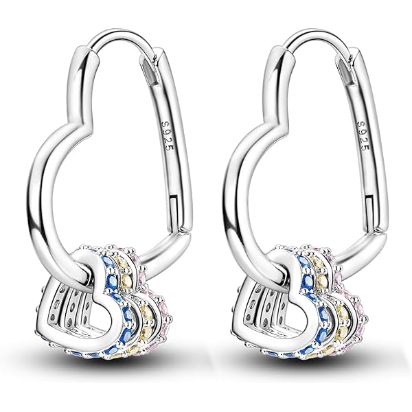 KUNSIR Ciondolo Argento Sterling 925 con Cubic Zirconia Pendenti per