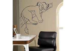 ZKSU Le Roi Lion Dormir Petit Lion Vinyle Sticker Mural Décoration De La Maison Enfants Chambre Art Mural Amovible Wall Sticker 57X55 Cm