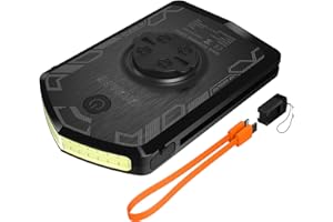 CYCLAMI Luz Bicicleta Delantera LED Luces de Circulación Diurna 120 Lúmenes 5000mAh 40h Duración 5 Modos de Luz IPX6 Impermeable Compatible con Garmin Ciclocomputadores