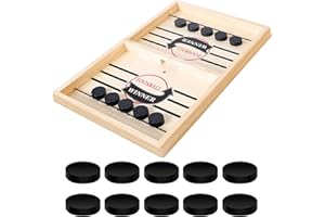 RZXBB Tabletop Football Board Gam,Schleuder Puck Brettspiele,Football Table Interactive,Tischfußballspiel,Tischhockey Gewinner Spielzeug,Eltern-Kind Interaktives Spielzeug Partyspiel Für Erwachsene
