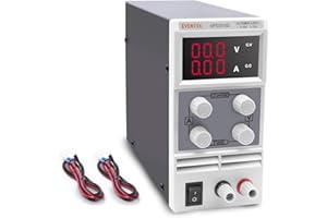 Eventek L'alimentation Numérique Réglable Avec des Câbles Pour le Laboratoire et la Réparation Génère DC 0-30V / 0-10A Bloc d'alimentation de Laboratoire