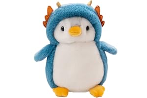 EXQULEG Pluszowa zabawka, pingwin, pluszowa zabawka, słodki pingwin, pluszowy pingwin, prezent dla chłopców, dziewczynek, dzieci (D)
