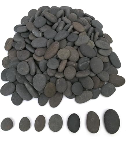 Pietre Piatte Decorative ROCART 6 Rocce Piatte Per Pittura - Extra Large 14-16,5 Cm, Superficie