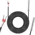 PT1000 Temperature Sensor 3 Metres Waterproof Temperature Sensor with PVC Stainless Steel Waterproof Probe Compatible with Raspberry Pi