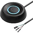 SinLoon PC Power Switch Desktop Computer Power Switch External Remote Start Computer Motherboard Power Switch Button Extension Cord with LED Light (black)