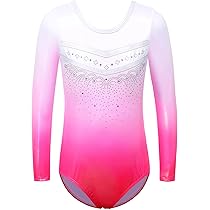 Chaoyinn Mädchen Tenue De Gymnastique Pailletée Costume De Gymnastique