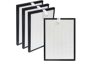 PUREBURG Filtro de repuesto compatible con deshumidificador Meaco 12L 12LE de baja energía, 21,8 x 15,7 x 1 cm (no es compatible con MeacoDry Arete One Series), paquete de 4