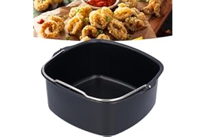 LANTRO JS set d'accessoires de cuisson, Accessoire de cuisson pour airfryer Noir, moules à muffin pour AirFryer HD9925 HD9860 HD9905 01(18cm)