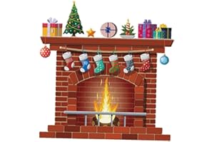 BYFRI Chimenea De Navidad Adhesivos De Pared De Bricolaje Home Decor Sala Etiqueta Mural Dormitorio Decoración Infantil del Papel Pintado del Diseño del Cartel De PVC
