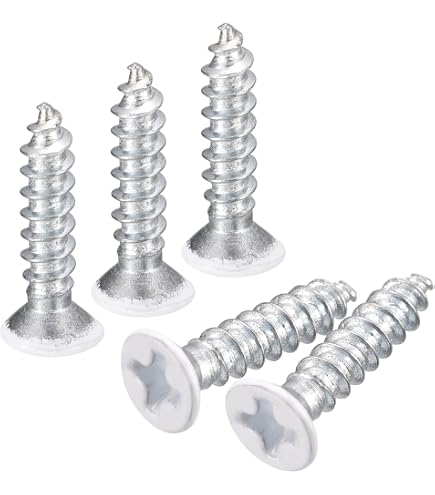 Lot De 15 Vis à Bois 5x30 Acier Zingué Tête Fraisée Fendue - Neuf En Blister
