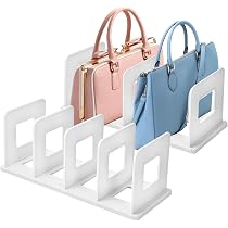 Organizer Trasparente Per Borse E Portafogli Con 4 Slot Regolabili – Divisorio Da Armadio In ABS