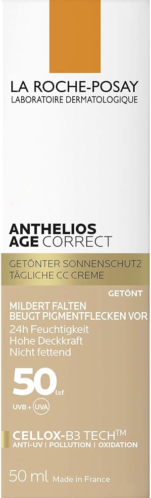 La Roche-Posay Anthelıos Age Correct Tinted Cream Uv Kaynaklı Yaşlanma Karşıtı Renkli Güneş Koruyuculu Krem (50 ml)