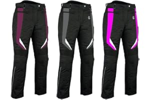 RKsports Ladies 747 Motorcycle Motorbike Waterproof Textile Trousers CE (3 Colours)