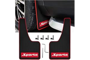 CGEAMDY 2 Stücke Schmutzfänger Spritzschutz, Universal Schmutzfänger, Vorne Und Hinten Schmutzfänger, Schlamm Spritzwassergeschützte Spritzschutz Kotflügel(Rot)