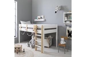 Noa and Nani Una Midsleeper Cabin Bed in Classic White