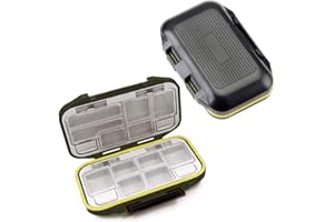 YUKI Fishing Lure Boxes, Bait Storage Case Fishing Tackle Storage Trays Accessory Boxes Thicker Plastic Hooks Organizer Containers for Vest Casting Fishing Fly Fishing - Waterproof Seal
