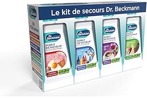 Dr. Beckmann - Le Kit de Secours - 8 Détachants Textile Dr. Beckmann – Détachants Linge Puissants pour Huiles, Chocolat, Ketchup – Produit Nettoyant Sans Javel – Efficaces pour Tous les Textiles