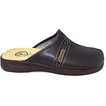 Pantofole Invernali Uomo ARIZONA PATRIZIA - Mod. 3805, Ecopelle Moro, Taglia 39