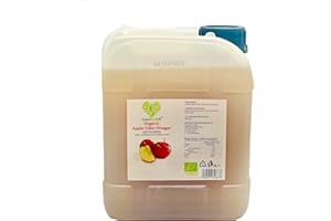 SuperfoodUK Organic Raw Apple Cider Vinegar with Live Mother | Unfiltered 5L