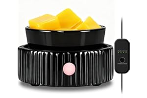 Maromamix Wax Melt Warmer with 4 Timer- Ceramic 3-in-1 Melt Warmer for Scented, Electric Candle Wax Melter burner for Home Office Bedroom Fragrance, Home Décor & Gift Choice