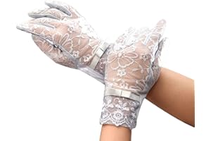 RDWESZOD Lady Lace Flower gloves élégant court gants en dentelle pour la fête d'opéra de mariage