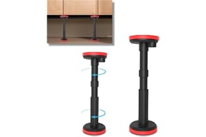 Zevmi Teleskopstöd höjdjusterbar 18-45cm: 2 st teleskopstång justerbar stödsystem 400 kg viktkapacitet teleskopstöd för skåp