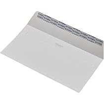 25-Pack White Business Envelopes With Right Window - 110x220mm For A4 Documents