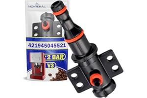 MONTERAL Bec Verseur avec Joints V3 2Bar pour Machine a Cafe avec le Code Original 421946011491 pour Gaggia pour Saeco pour Philips - Garantie de 10 Ans