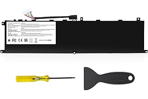 ASUNCELL 15.2V/80.25Wh BTY-M6L Batterie d'ordinateur Portable pour MSI GS65 Stealth Thin, MSI GS75 Stealth Thin, MSI GS60 6QE-054US, MSI P65 Creator 8RD-021 8SF 9SE, MSI P75 Creator 9SC Series