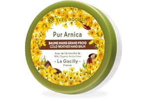 Yves Rocher PUR ARNICA - Balsamo per le mani anti-freddo, cura intensiva, per pelli molto secche, 1 barattolo da 50 ml