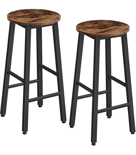 WOLTU #1243 Set of 2 Bar Stools / Bistro Stools / Sturdy Steel