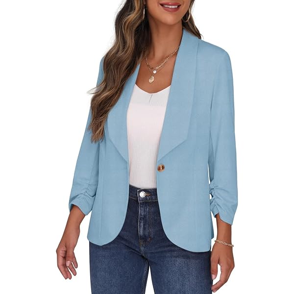 Sommerjacke Damen Elegant Blusenjacke Sommer Anzug Damen Blazer