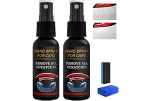 Nurafix Auto Spray Kratzer Entfernen, Kratzerentferner für Autolack, Hochwirksames Nano-Beschichtungsspray, Sofortiger Glanz & Schutz, Universell einsetzbar für Auto, Boot, Motorrad 2pc